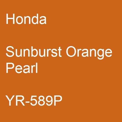 Honda, Sunburst Orange Pearl, YR-589P.